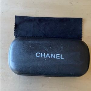 Chanel glass case and cleaner cloth